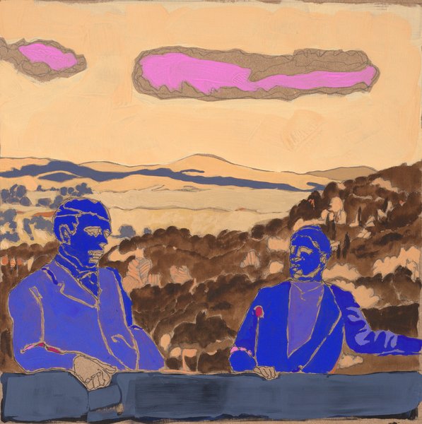 Balcon VI - 30x30 - tempera